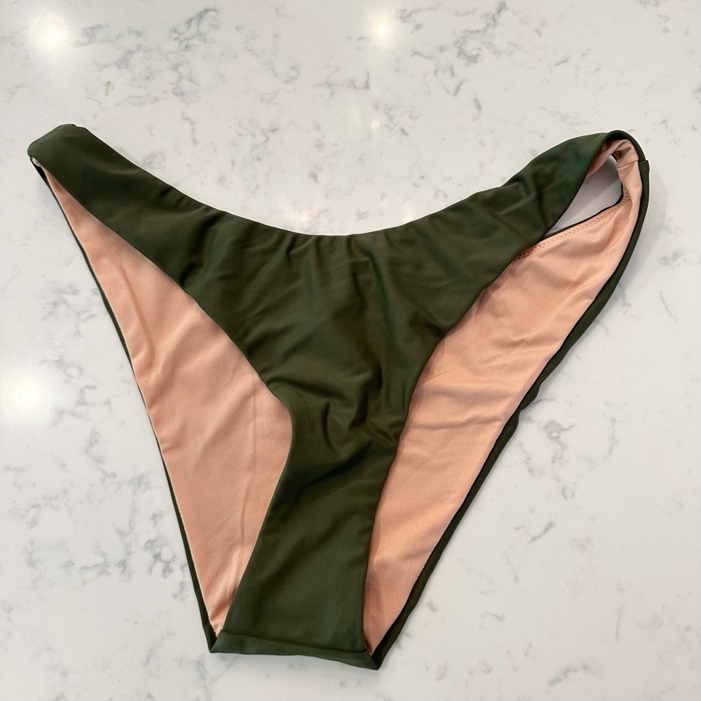 J. Crew Bikini Bottom Olive Green
